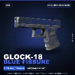 Glock-18 | Blue Fissure | Закалённое в боях · Скин Counter-Strike 2