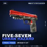 Five-SeveN | Urban Hazard | Немного поношенное · Скин Counter-Strike 2