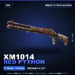 XM1014 | Red Python | Немного поношенное · Скин Counter-Strike 2
