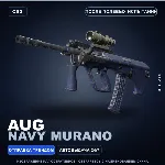AUG | Navy Murano | После полевых испытаний · Скин Counter-Strike 2