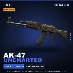StatTrak™ AK-47 | Uncharted | Поношенное · Скин Counter-Strike 2