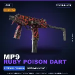 StatTrak™ MP9 | Ruby Poison Dart | Поношенное · Скин Counter-Strike 2