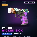 StatTrak™ P2000 | Wicked Sick | Закалённое в боях · Скин Counter-Strike 2