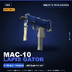 StatTrak™ MAC-10 | Lapis Gator | Немного поношенное · Скин Counter-Strike 2
