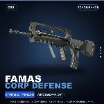 FAMAS | Corp Defense | Поношенное · Скин Counter-Strike 2