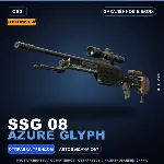 Сувенирный SSG 08 | Azure Glyph | Закалённое в боях · Скин Counter-Strike 2