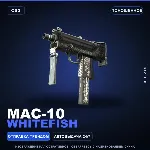 MAC-10 | Whitefish | Поношенное · Скин Counter-Strike 2