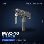 MAC-10 | Silver | Немного поношенное · Скин Counter-Strike 2