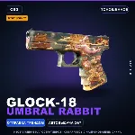 StatTrak™ Glock-18 | Umbral Rabbit | Поношенное · Скин Counter-Strike 2