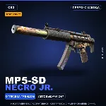 StatTrak™ MP5-SD | Necro Jr. | Прямо с завода · Скин Counter-Strike 2