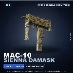 MAC-10 | Sienna Damask | После полевых испытаний · Скин Counter-Strike 2