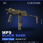 MP9 | Black Sand | Закалённое в боях · Скин Counter-Strike 2