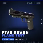 Five-SeveN | Flame Test | Закалённое в боях · Скин Counter-Strike 2