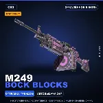 StatTrak™ M249 | Bock Blocks | Закалённое в боях · Скин Counter-Strike 2