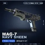 MAG-7 | Navy Sheen | После полевых испытаний · Скин Counter-Strike 2