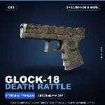 Glock-18 | Death Rattle | Закалённое в боях · Скин Counter-Strike 2