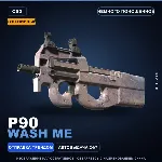 Сувенирный P90 | Wash me | Немного поношенное · Скин Counter-Strike 2