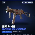 UMP-45 | Warm Blooded | Закалённое в боях · Скин Counter-Strike 2