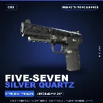 Five-SeveN | Silver Quartz | Немного поношенное · Скин Counter-Strike 2