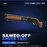 Sawed-Off | Amber Fade | После полевых испытаний · Скин Counter-Strike 2