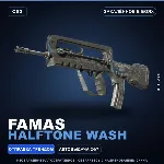 FAMAS | Halftone Wash | Закалённое в боях · Скин Counter-Strike 2