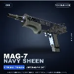 MAG-7 | Navy Sheen | Поношенное · Скин Counter-Strike 2
