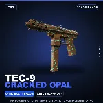 Tec-9 | Cracked Opal | Поношенное · Скин Counter-Strike 2