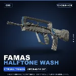 FAMAS | Halftone Wash | Поношенное · Скин Counter-Strike 2