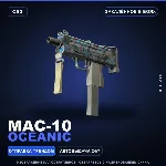 MAC-10 | Oceanic | Закалённое в боях · Скин Counter-Strike 2