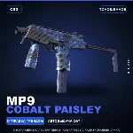 MP9 | Cobalt Paisley | Поношенное · Скин Counter-Strike 2
