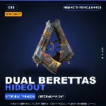 StatTrak™ Dual Berettas | Hideout | Немного поношенное · Скин Counter-Strike 2