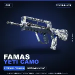FAMAS | Yeti Camo | Поношенное · Скин Counter-Strike 2