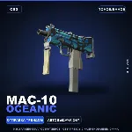 MAC-10 | Oceanic | Поношенное · Скин Counter-Strike 2