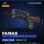 StatTrak™ FAMAS | Decommissioned | Закалённое в боях · Скин Counter-Strike 2