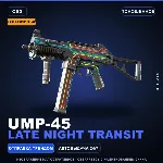 Сувенирный UMP-45 | Late Night Transit | Поношенное · Скин Counter-Strike 2