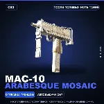 MAC-10 | Arabesque Mosaic | После полевых испытаний · Скин Counter-Strike 2