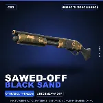 Sawed-Off | Black Sand | Немного поношенное · Скин Counter-Strike 2