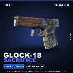 Glock-18 | Sacrifice | Поношенное · Скин Counter-Strike 2