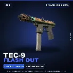 Tec-9 | Flash Out | Закалённое в боях · Скин Counter-Strike 2