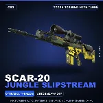 SCAR-20 | Jungle Slipstream | После полевых испытаний · Скин Counter-Strike 2