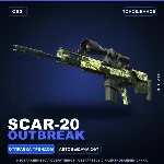 SCAR-20 | Outbreak | Поношенное · Скин Counter-Strike 2