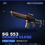 SG 553 | Danger Close | Немного поношенное · Скин Counter-Strike 2