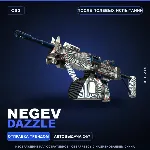 Negev | Dazzle | После полевых испытаний · Скин Counter-Strike 2