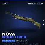 Nova | Wood Fired | Немного поношенное · Скин Counter-Strike 2