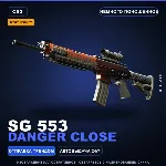 StatTrak™ SG 553 | Danger Close | Немного поношенное · Скин Counter-Strike 2