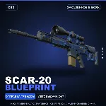 SCAR-20 | Blueprint | Закалённое в боях · Скин Counter-Strike 2