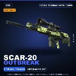 StatTrak™ SCAR-20 | Outbreak | После полевых испытаний · Скин Counter-Strike 2