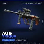 AUG | Triqua | После полевых испытаний · Скин Counter-Strike 2