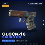 StatTrak™ Glock-18 | Sacrifice | Закалённое в боях · Скин Counter-Strike 2