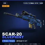 StatTrak™ SCAR-20 | Blueprint | После полевых испытаний · Скин Counter-Strike 2